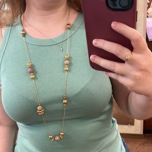 Gold and Aztec Necklace